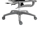 Scaun de birou manager Zenyk plasa, Alb, 63x70x126 cm