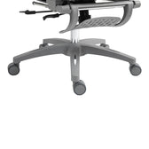 Scaun de birou manager Zenyk plasa, Alb, 63x70x126 cm, foto produs 11