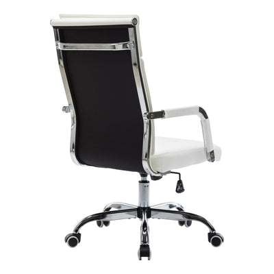 Scaun de birou managerial cu funcție ajustabilă Mavel, Albă, 55x62x100-110 cm, detaliu produs