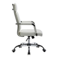 Scaun de birou managerial cu funcție ajustabilă Mavel, Albă, 55x62x100-110 cm, perspectiva suplimentara