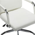 Scaun de birou managerial cu funcție ajustabilă Mavel, Albă, 55x62x100-110 cm, foto produs 9