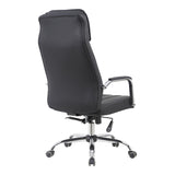 Scaun de birou managerial Morales, piele PU, 60x70x124 cm - Negru