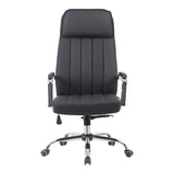 Scaun de birou managerial Morales, piele PU, 60x70x124 cm - Negru