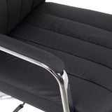 Scaun de birou managerial Morales, piele PU, 60x70x124 cm - Negru