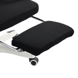 Scaun de birou managerial Meton, 48x60x128 cm - Alb-Negru