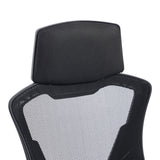 Scaun de birou managerial Meton, 48x60x128 cm - Negru