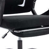 Scaun de birou managerial Meton, 48x60x128 cm - Negru