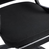 Scaun de birou managerial Meton, 48x60x128 cm - Negru
