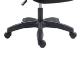 Scaun de birou managerial Meton, 48x60x128 cm - Negru