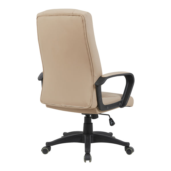 Scaun de birou managerial Roby, Crem, 60x70x110 cm