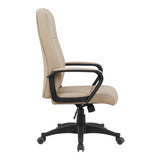 Scaun de birou managerial Roby, Crem, 60x70x110 cm