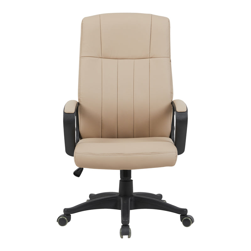 Scaun de birou managerial Roby, Crem, 60x70x110 cm