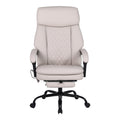 Scaun de birou pentru director cu masaj Sedici, Bej, 72x63x115-123 cm, perspectiva suplimentara