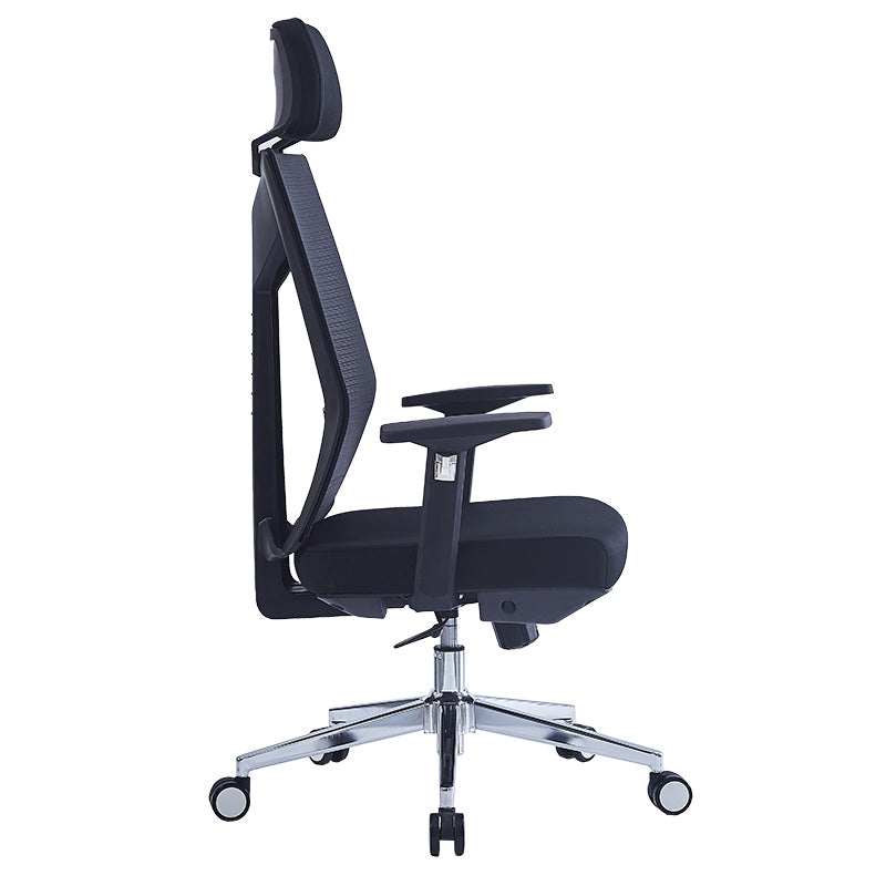 Scaun de birou pentru manager Commend, neagra, 50x50x114-124 cm, perspectiva suplimentara