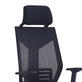 Scaun de birou pentru manager Commend, neagra, 50x50x114-124 cm, foto produs 6