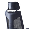 Scaun de birou pentru manager Commend, neagra, 50x50x114-124 cm, foto produs 7