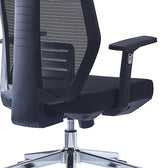 Scaun de birou pentru manager Commend, neagra, 50x50x114-124 cm, foto produs 8