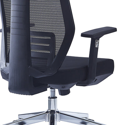 Scaun de birou pentru manager Commend, neagra, 50x50x114-124 cm, foto produs 8