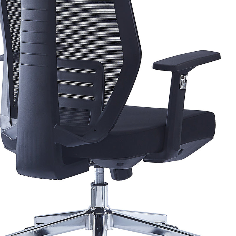 Scaun de birou pentru manager Commend, neagra, 50x50x114-124 cm, foto produs 8