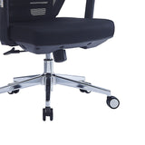 Scaun de birou pentru manager Commend, neagra, 50x50x114-124 cm