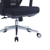 Scaun de birou pentru manager Commend, neagra, 50x50x114-124 cm, foto produs 9