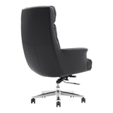 Scaun de birou pentru manager Nagal, neagra, 71x73x117-123 cm