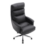 Scaun de birou pentru manager Nagal, neagra, 71x73x117-123 cm