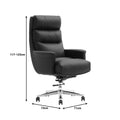Scaun de birou pentru manager Nagal, neagra, 71x73x117-123 cm, foto produs 8