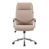 Scaun de birou pentru manager Siquel, cappuccino, 65x58 cm