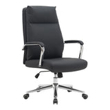 Scaun de birou pentru manager Siquel, neagra, 65x58 cm