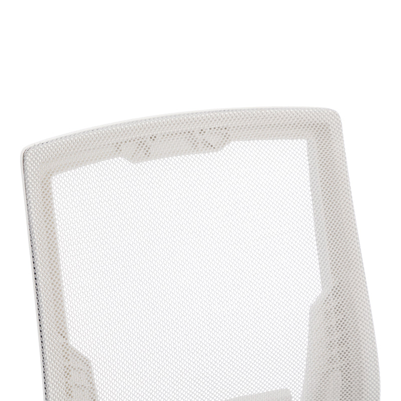 Scaun de birou Penza, 48x58x102 cm - Alb-Gri