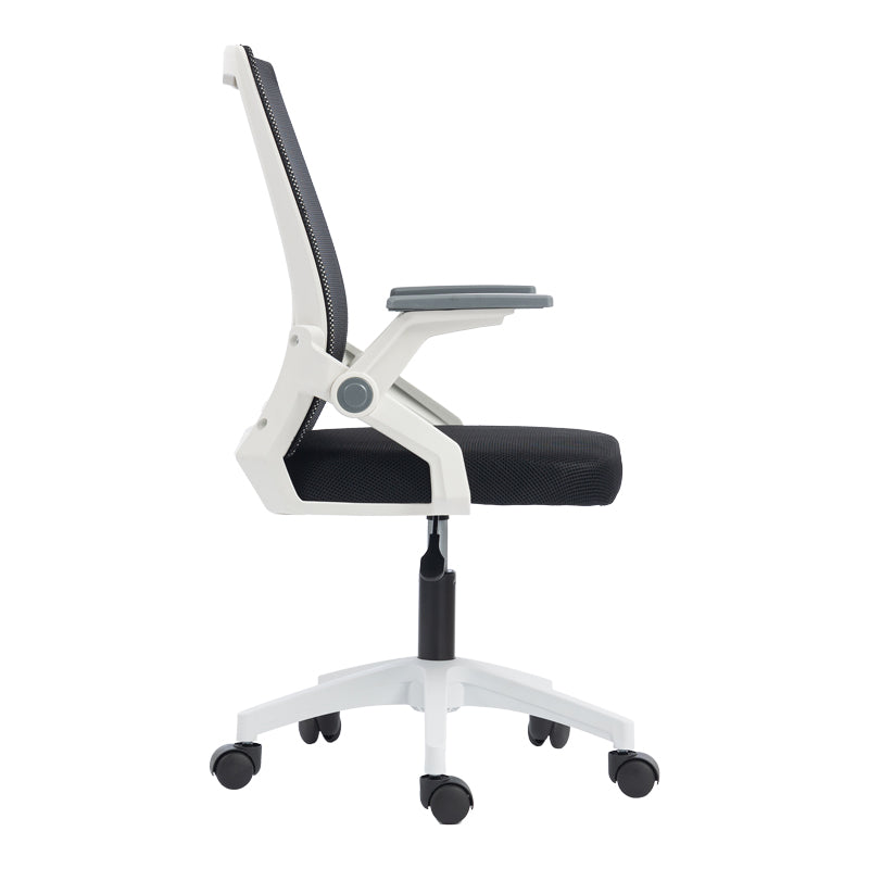 Scaun de birou Penza, 48x58x102 cm - Alb-Negru