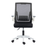 Scaun de birou Penza, 48x58x102 cm - Alb-Negru