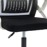 Scaun de birou Penza, 48x58x102 cm - Alb-Negru