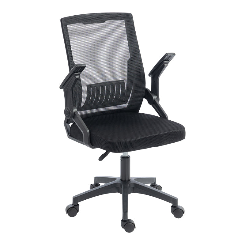 Scaun de birou Penza, 48x58x102 cm - Negru