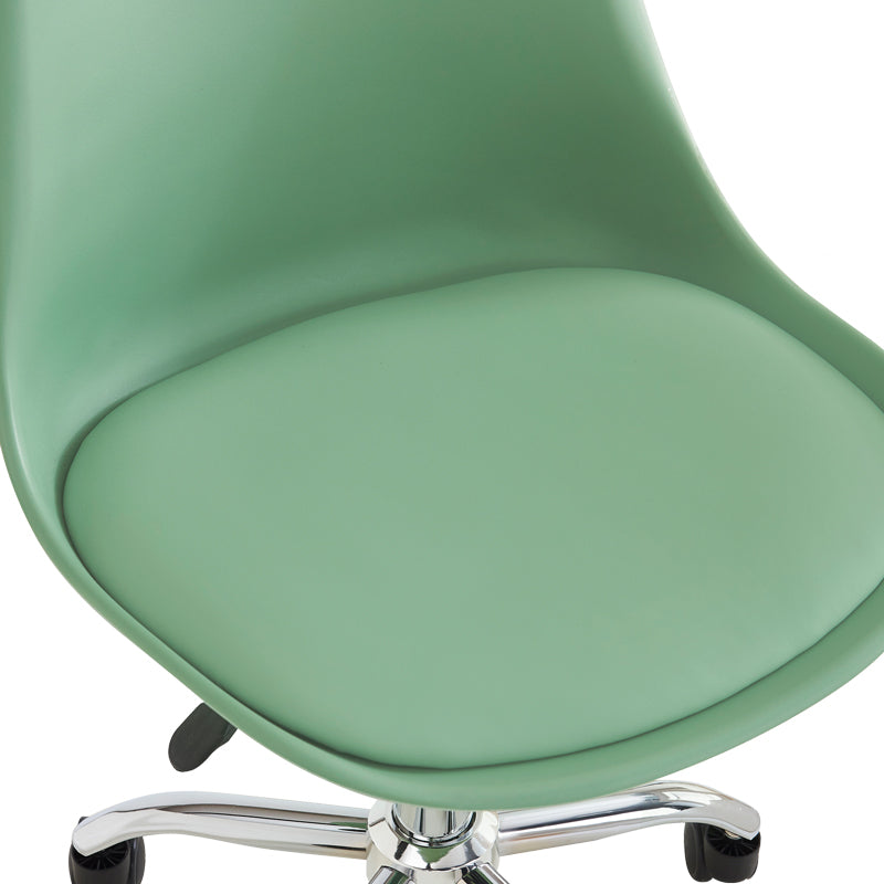 Scaun de birou reglabil Gaston II, Mint, Verde, 48x57x77-90 cm, foto produs 6