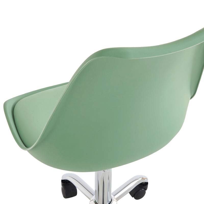 Scaun de birou reglabil Gaston II, Mint, Verde, 48x57x77-90 cm, foto produs 7