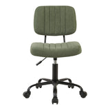 Scaun de birou reglabil Warra, Verde, 50x52x76-86 cm