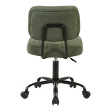 Scaun de birou reglabil Warra, Verde, 50x52x76-86 cm