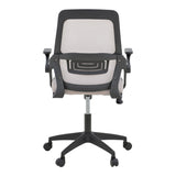 Scaun de birou Reji, mesh, 58x60x99 cm - Gri-Bej-Negru