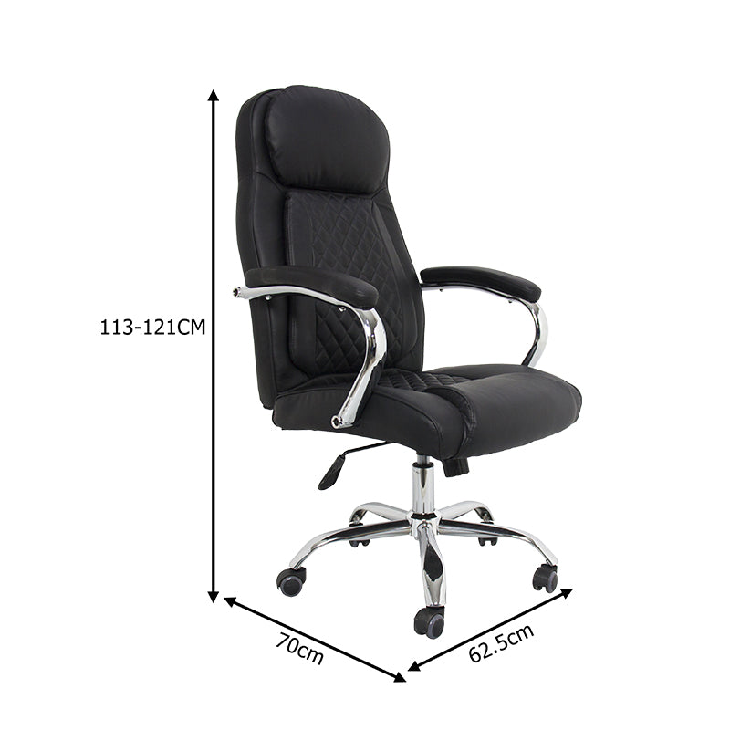 Scaun de birou Stoldi, Negru, imagine produs 8