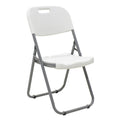 Scaun de camping pliabil comercial Edison cu si armat alb