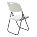 Scaun de camping pliabil comercial Edison cu si armat, alb, 45x50x88 cm, detaliu produs