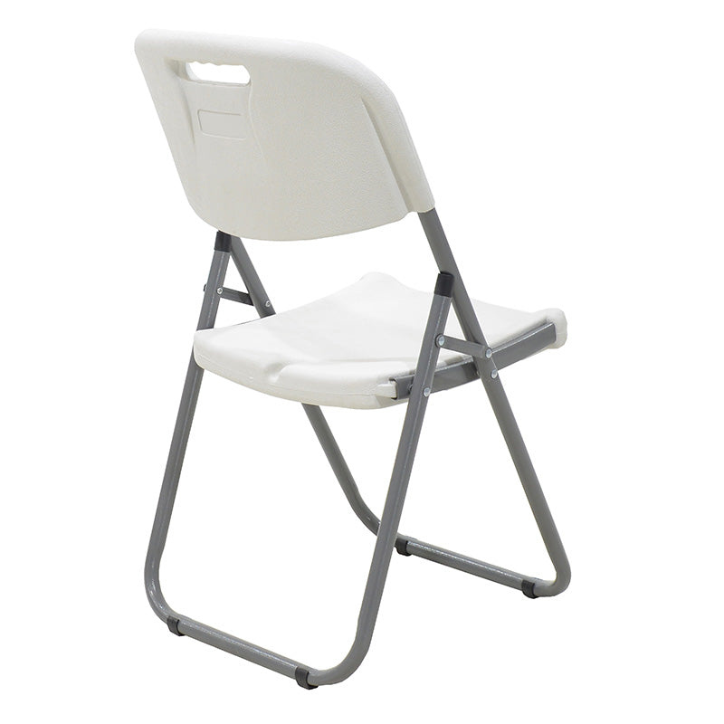 Scaun de camping pliabil comercial Edison cu si armat, alb, 45x50x88 cm, detaliu produs