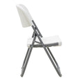 Scaun de camping pliabil comercial Edison cu si armat, alb, 45x50x88 cm, perspectiva suplimentara