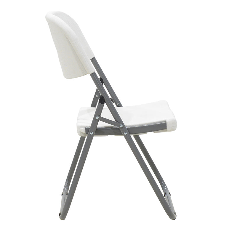 Scaun de camping pliabil comercial Edison cu si armat, alb, 45x50x88 cm, perspectiva suplimentara