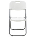 Scaun de camping pliabil comercial Edison cu si armat, alb, 45x50x88 cm, foto produs