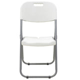 Scaun de camping pliabil comercial Edison cu si armat, alb, 45x50x88 cm