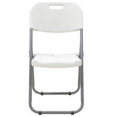 Scaun de camping pliabil comercial Edison cu si armat, alb, 45x50x88 cm, foto produs