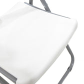 Scaun de camping pliabil comercial Edison cu si armat, alb, 45x50x88 cm, foto produs 7